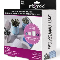 Flat River Group Brea Reese Mix2Mold Planter Creation Kit - 2 Silicone Molds* Crafts & Activities