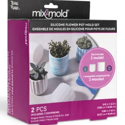 Flat River Group Brea Reese Mix2Mold Planter Creation Kit - 2 Silicone Molds* Crafts & Activities