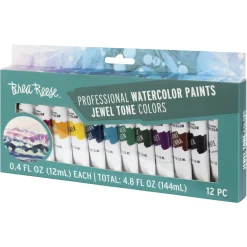 Flat River Group Brea Reese Professional Watercolor Set - Jewel Tones, 12 Vibrant Tubes* Drawing, Color & Painting