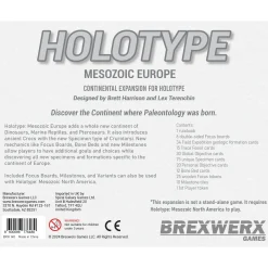 Flat River Group Brexwerx Games: Holotype - Mesozoic Europe Expansion - Paleontology Strategy Board Game* Role-Playing Games|Board Games