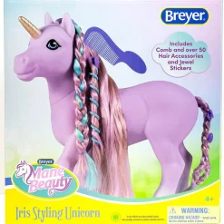 Flat River Group Breyer 10-inch Mane Beauty Styling Unicorn - Iris with Purple Mane* Stuffed Animals|Stuffed Animals & Plush Toys