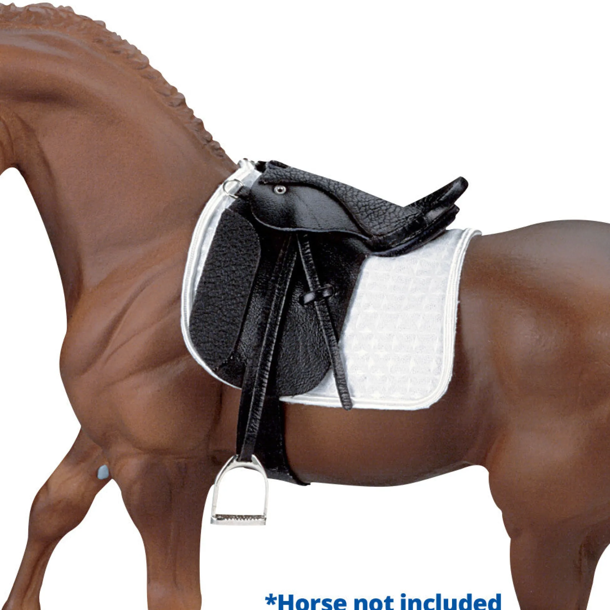 Flat River Group Breyer Traditional Stoneleigh II Dressage Saddle 1:9 Scale - Elegant Black* Stuffed Animals & Plush Toys