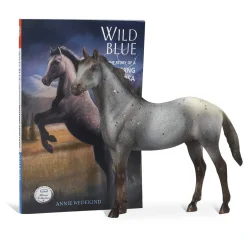 Flat River Group Breyer Wild Blue Horse Figurine and Book Set - Freedom Series*Kids Miniature & Collectible Dolls|Kids Books