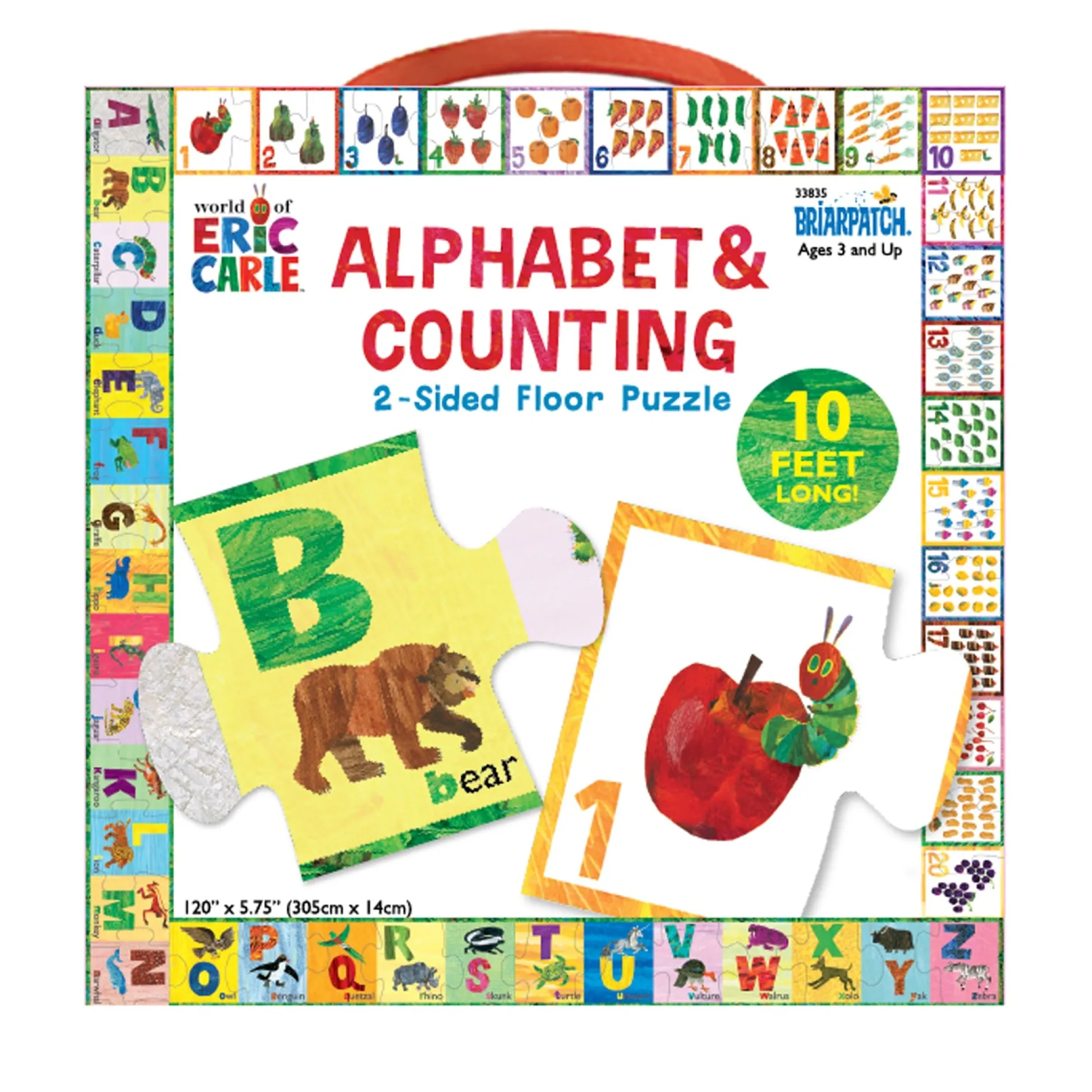 Educators Resource Briarpatch Eric Carle Alphabet & Counting Giant Floor Puzzle - 26 pc* Puzzles