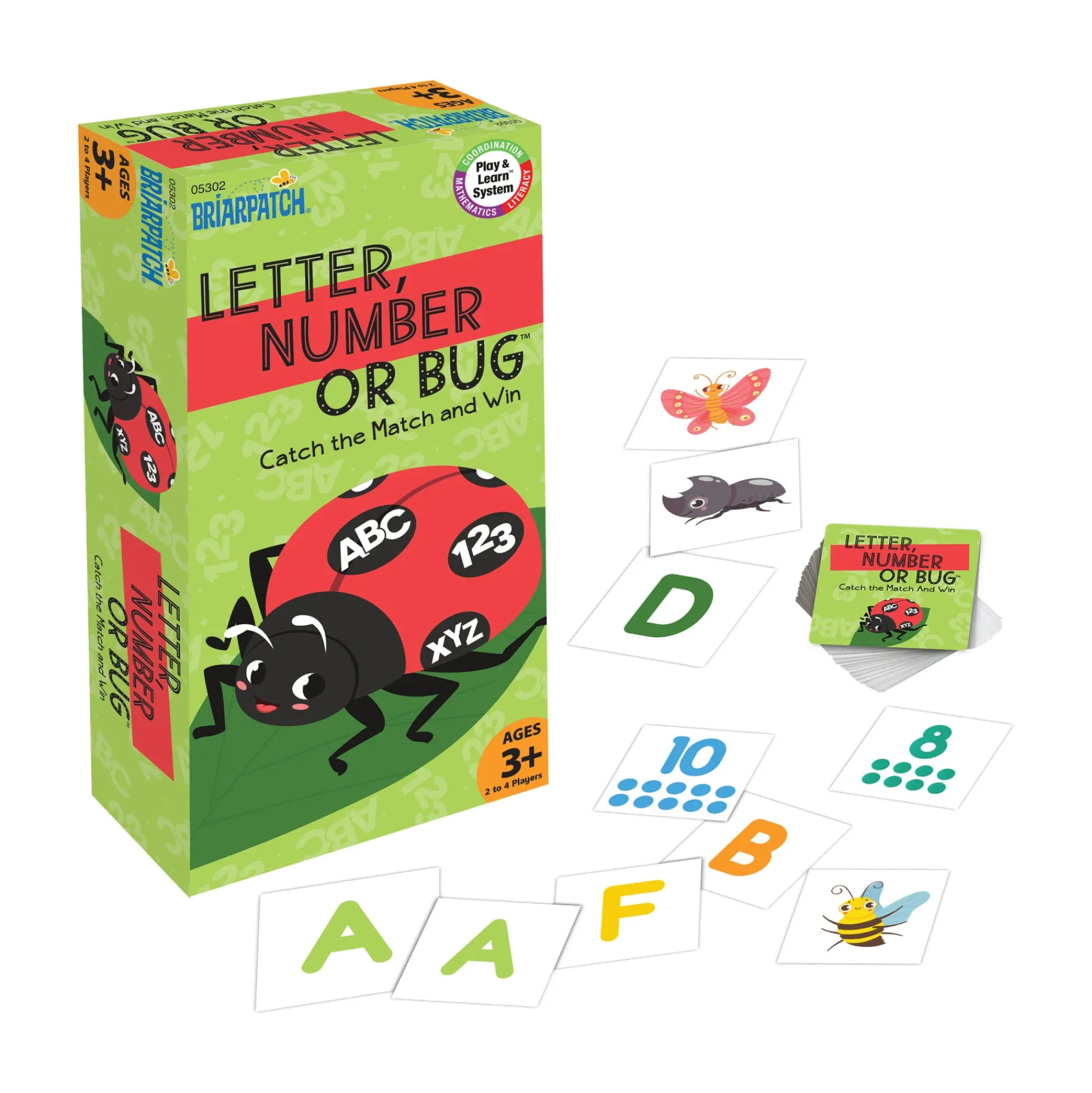 AreYouGame Briarpatch Letter, Number or Bug - Preschool Matching Game* Preschool Education Toys & Activities