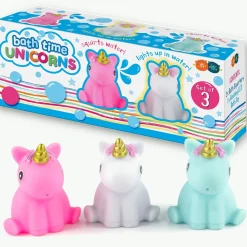 Flat River Group Buddy & Barney Unicorn Bath Time Fun - 3 Piece Light-Up Toy Set* Bath Toys