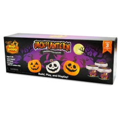 Flat River Group Build Buddiez Halloween Jack-O-Lantern Craft Kit 3-Pack - Kids Ages 5+* Clay, Dough & Sand Art
