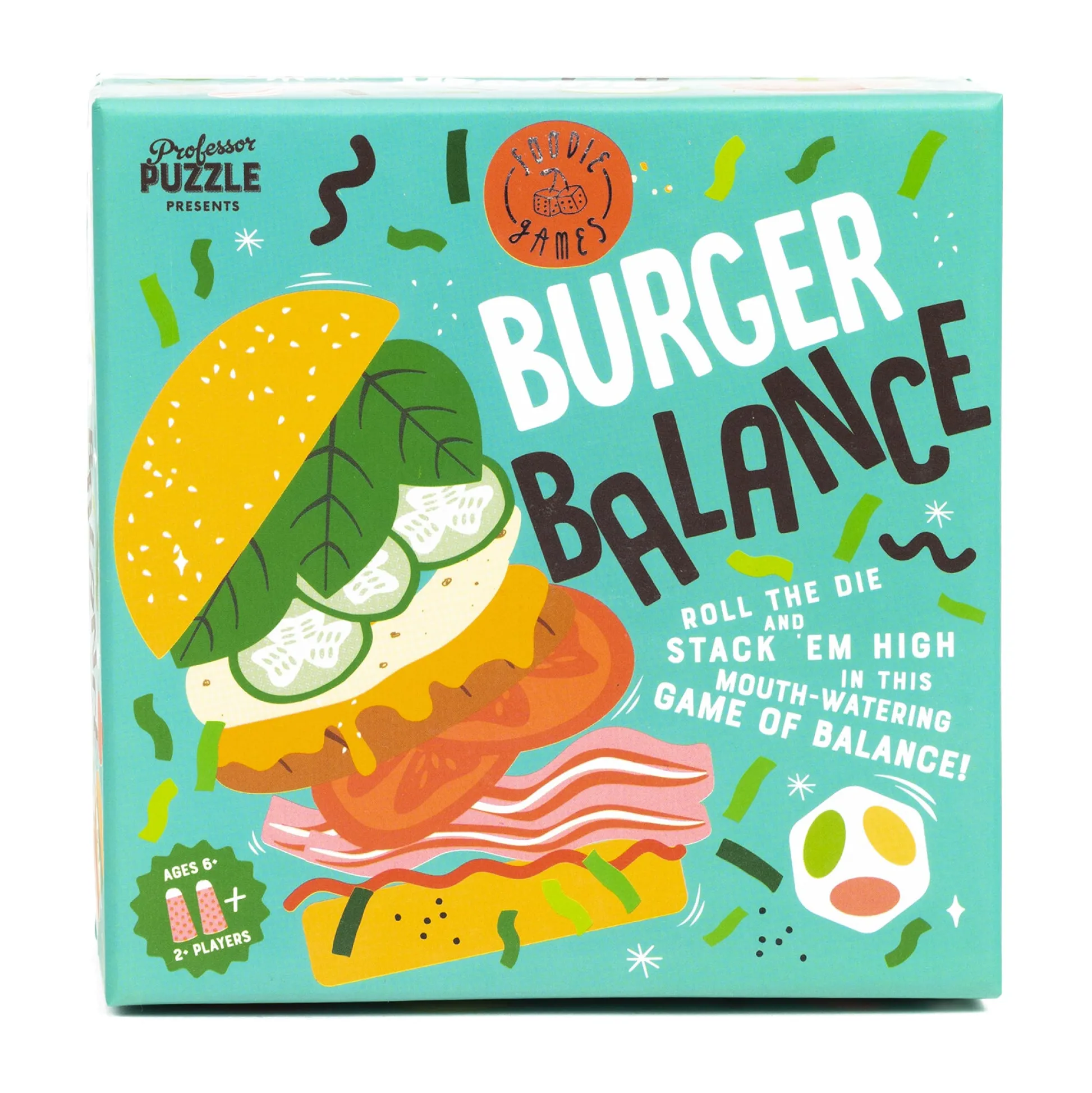AreYouGame Burger Balance Family Stacking Game by Professor Puzzle* Family & Entertainments Games|Puzzles