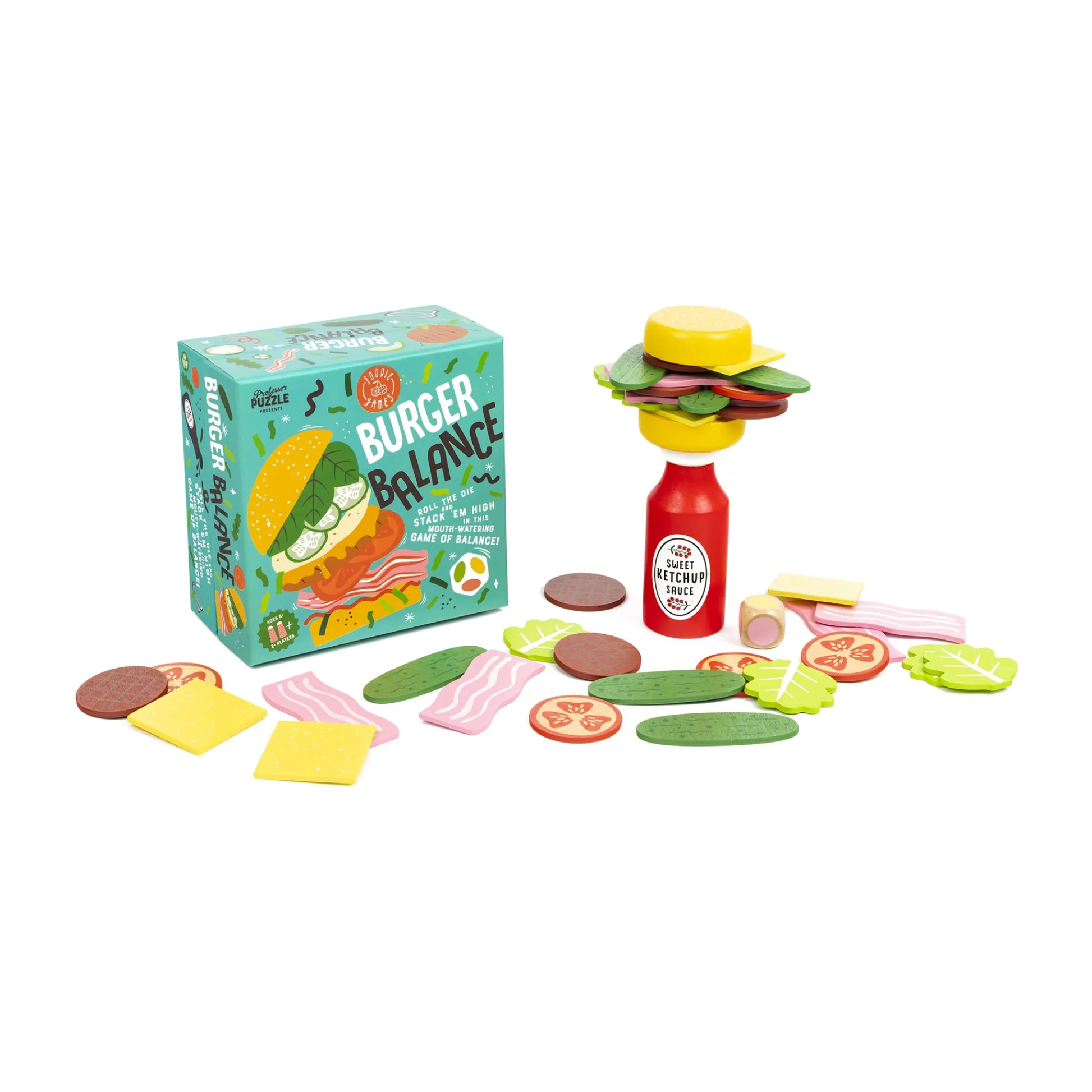 AreYouGame Burger Balance Family Stacking Game by Professor Puzzle* Family & Entertainments Games|Puzzles
