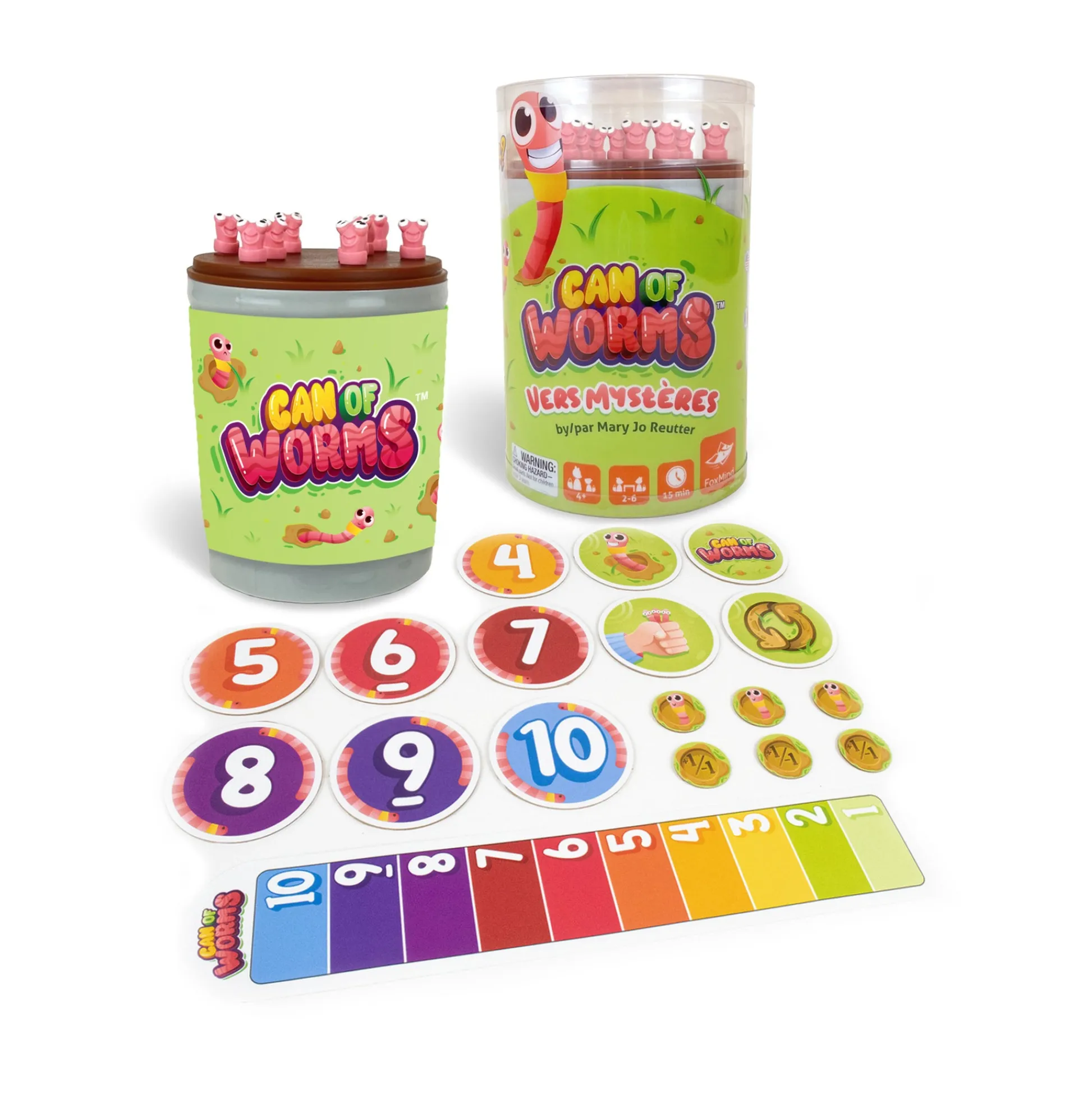 AreYouGame Can of Worms Family Memory Game* Family & Entertainments Games