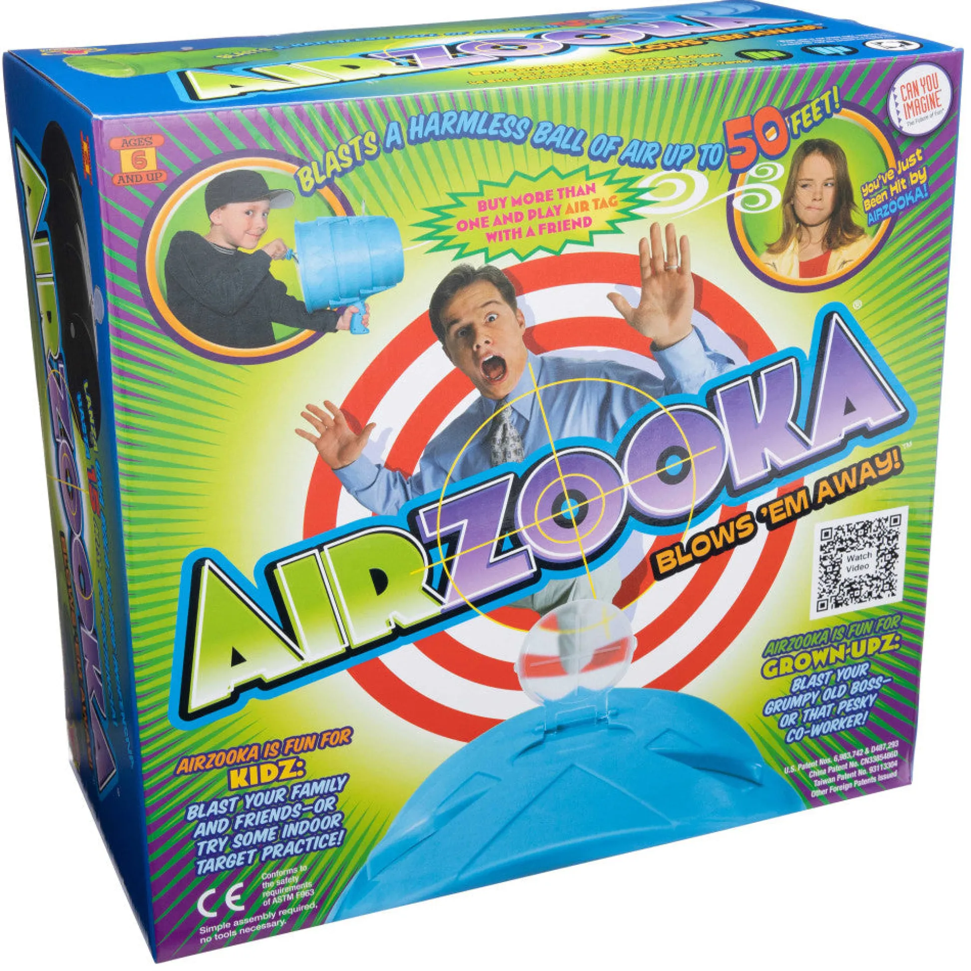 Flat River Group Can You Imagine Airzooka Air Shooter, Black* Nerf & Toy Blasters|Nerf & Toy Blasters