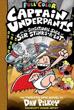 Readerlink Distribution Services Captain Underpants and the Sensational Saga of Sir Stinks-A-Lot Hardcover* Reading, Writing & Speech