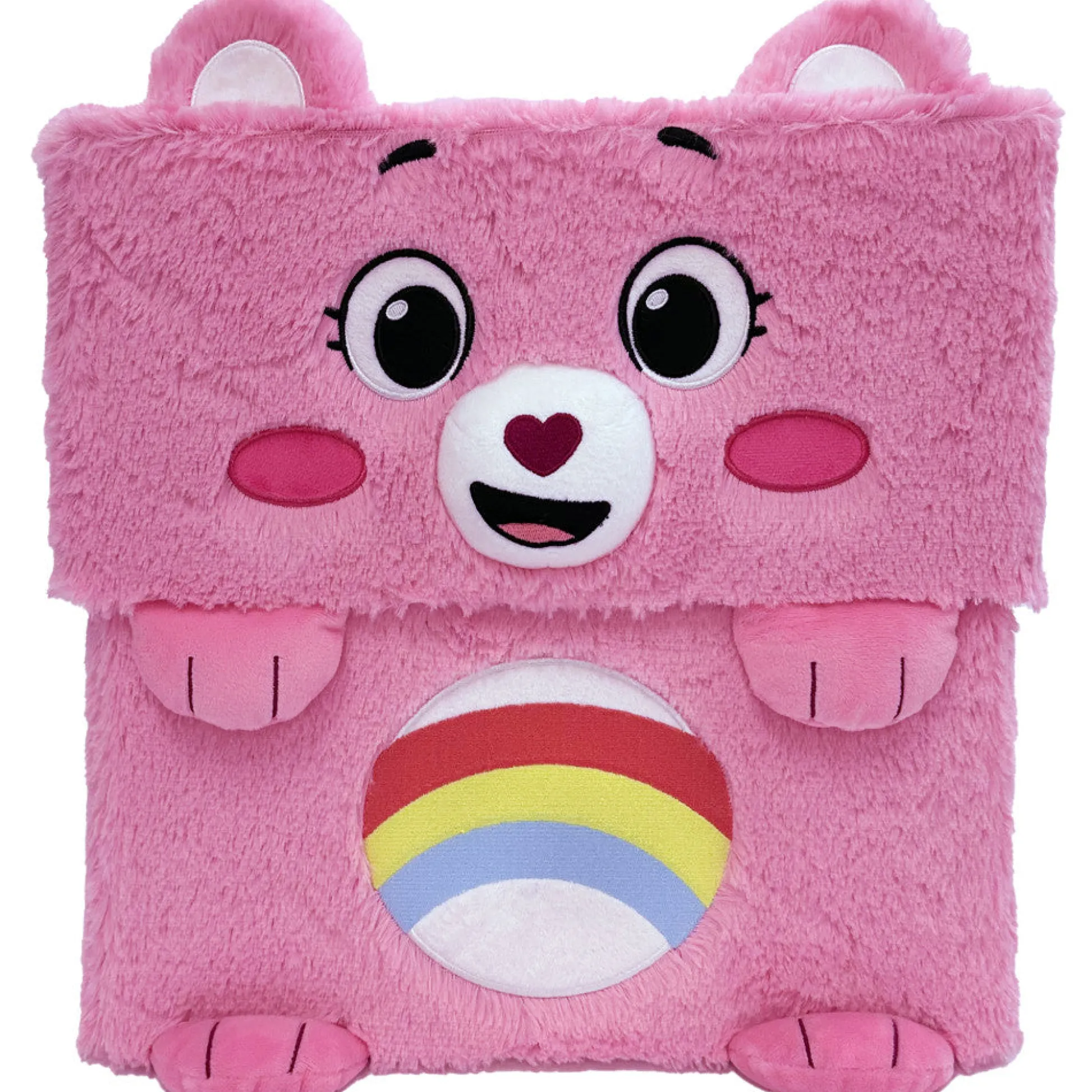 Flat River Group Care Bears Cheer Bear 12" Storable Transforming Bin - Pink* Stuffed Animals|Stuffed Animals & Plush Toys