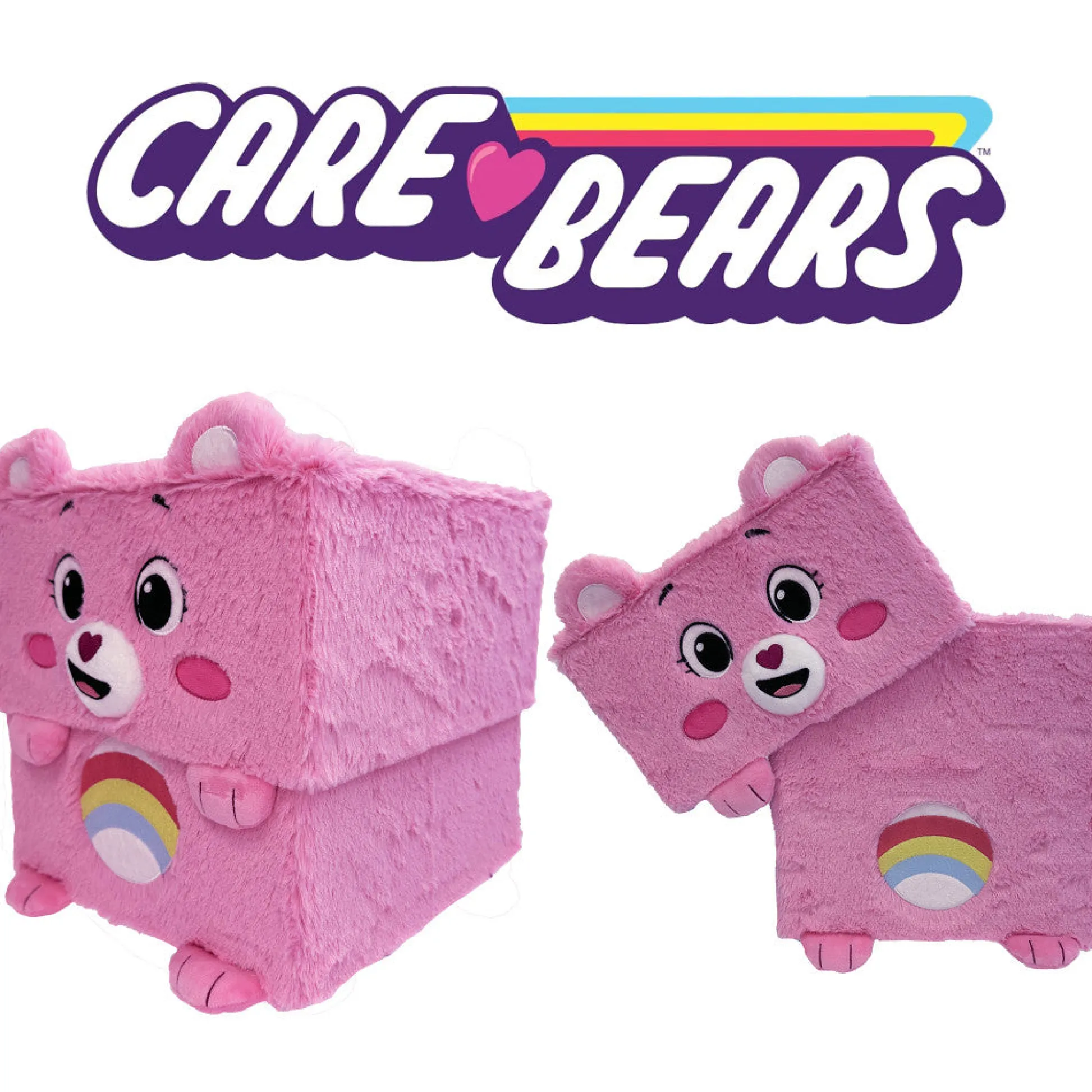 Flat River Group Care Bears Cheer Bear Storables 10" Pink Storage Bin* Stuffed Animals|Stuffed Animals & Plush Toys