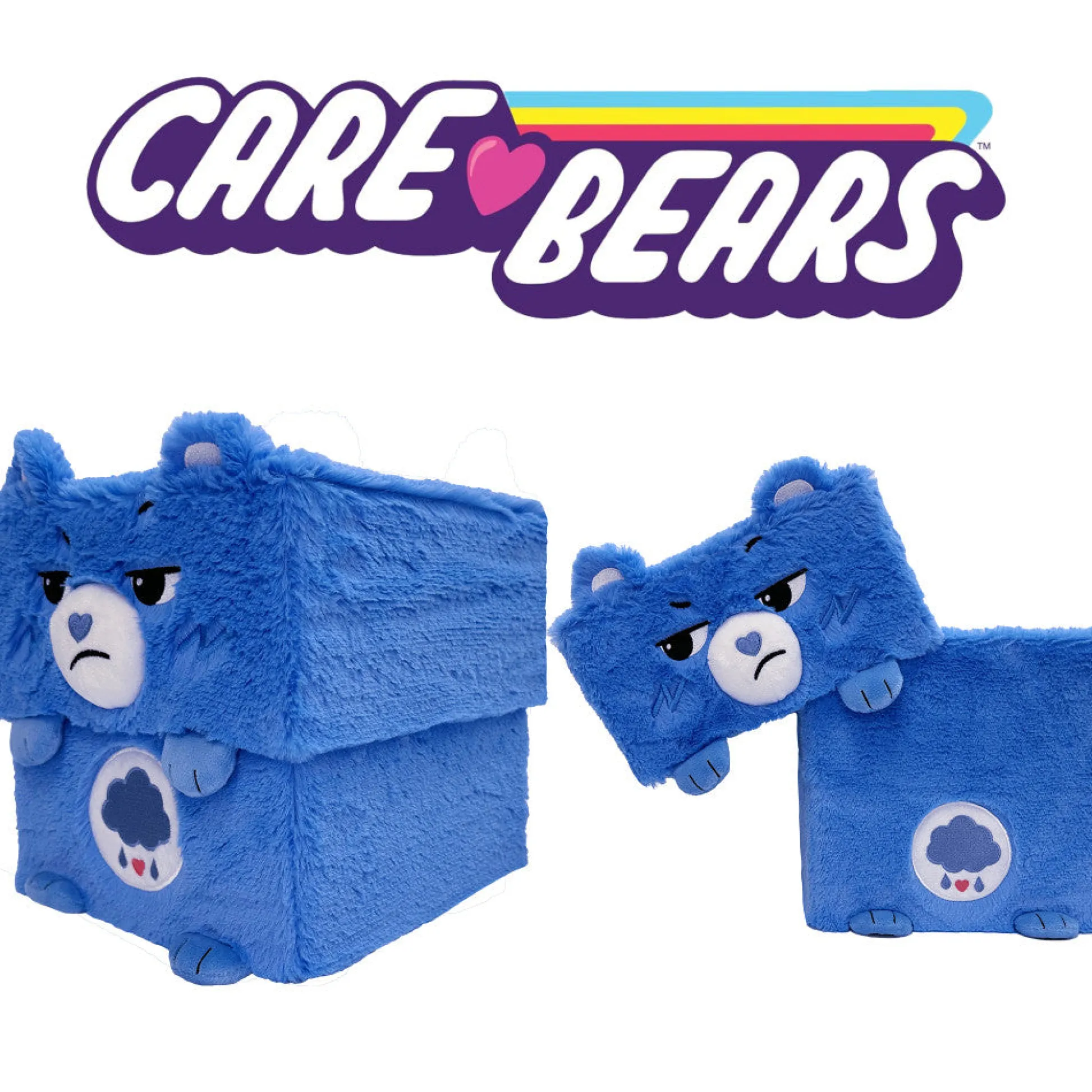 Flat River Group Care Bears Grumpy Bear Storables 8" Blue Themed Storage Bin* Stuffed Animals|Stuffed Animals & Plush Toys