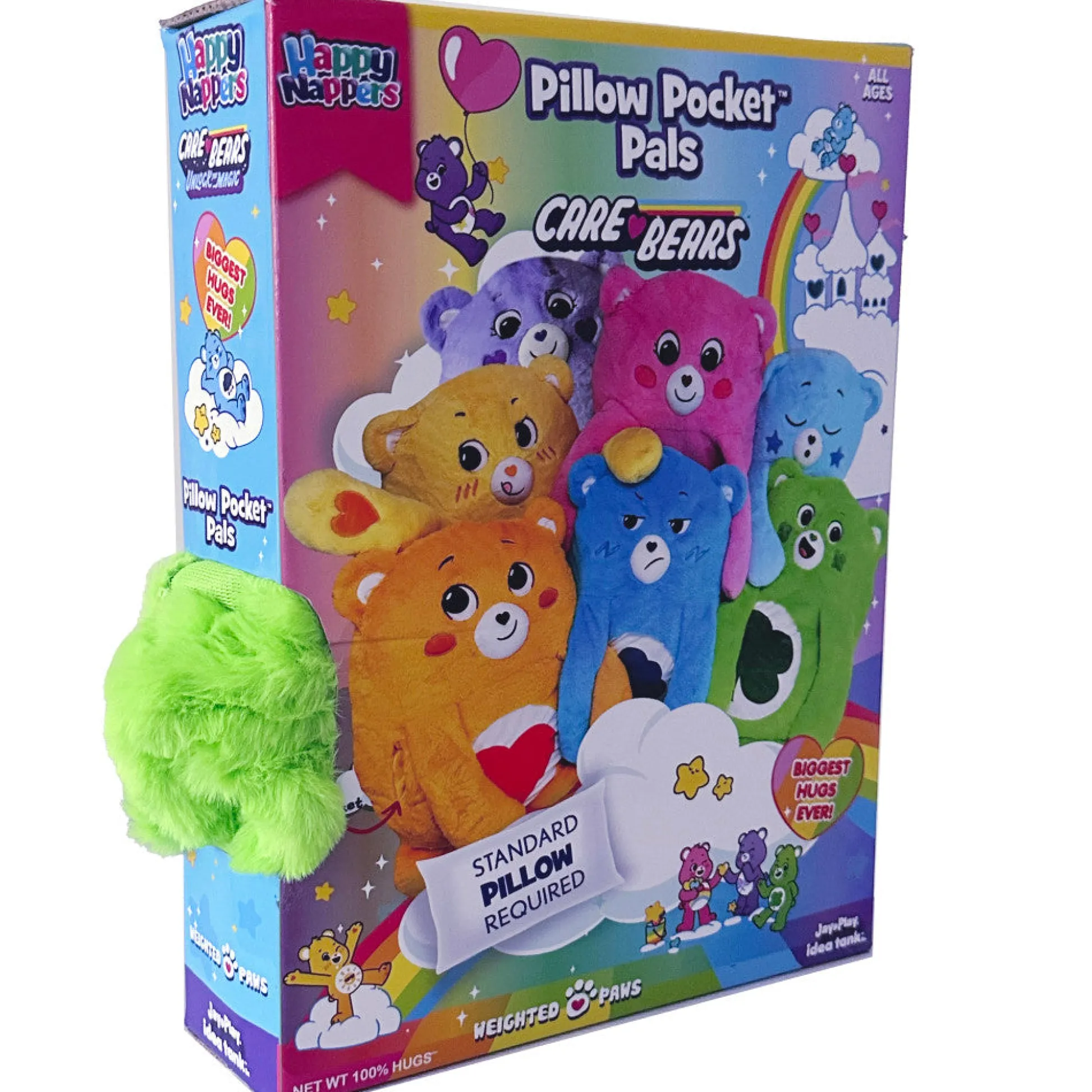Flat River Group Care Bears Happy Nappers Good Luck Bear Pillow Pocket Pal* Social & Emotional Skills|Stuffed Animals