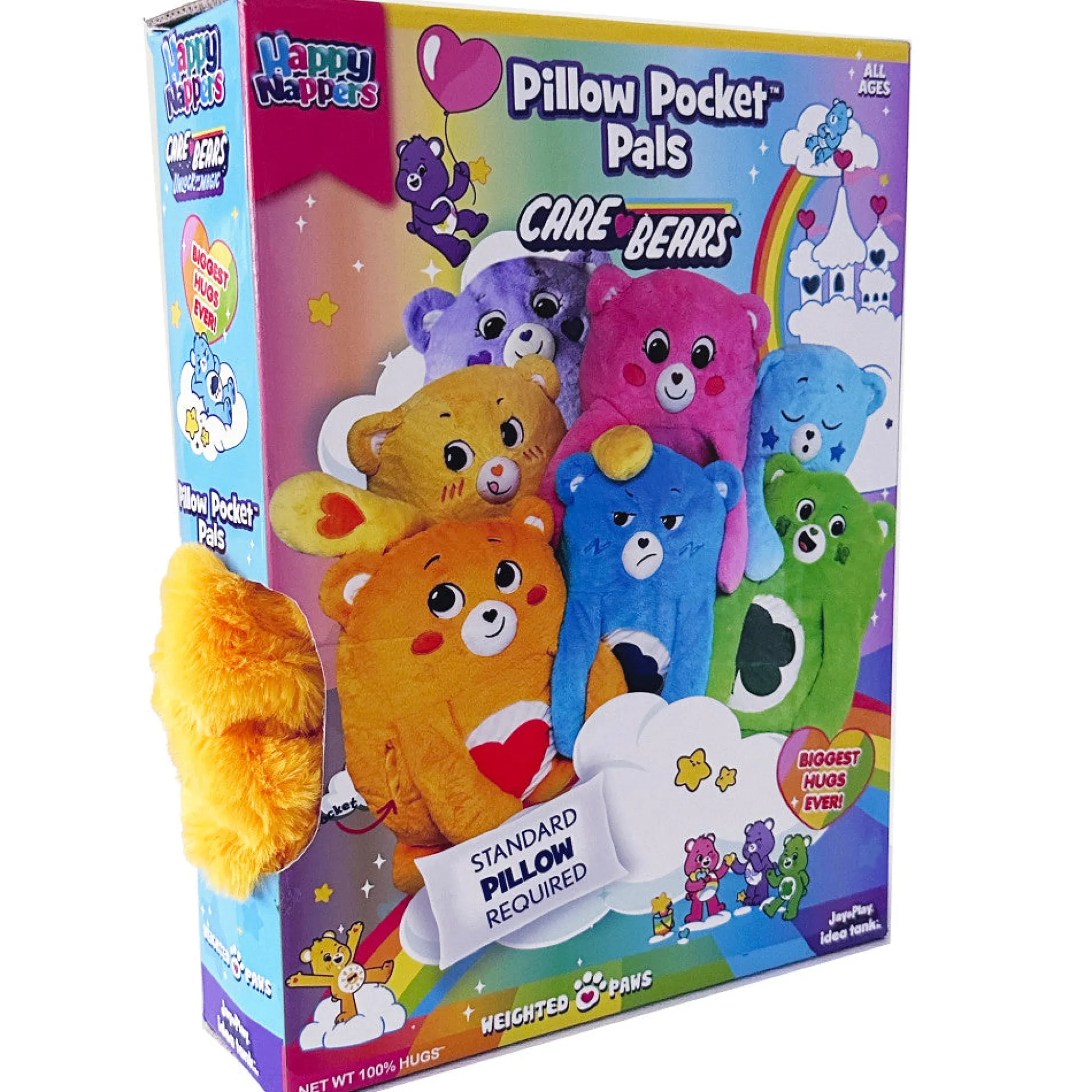 Flat River Group Care Bears Happy Nappers Tenderheart Bear Pillow Pocket Pal* Stuffed Animals|Stuffed Animals & Plush Toys