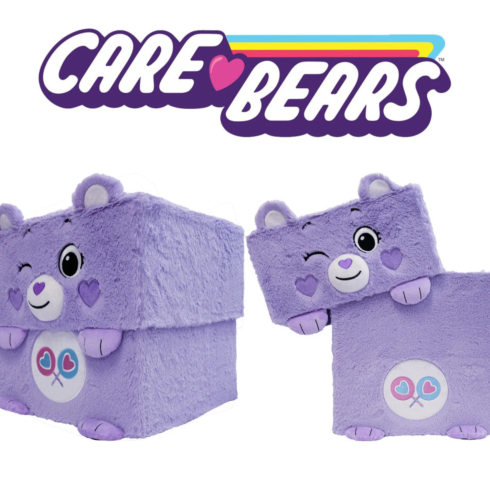 Flat River Group Care Bears Share Bear Storables 12" Purple Themed Storage Bin* Stuffed Animals|Stuffed Animals & Plush Toys