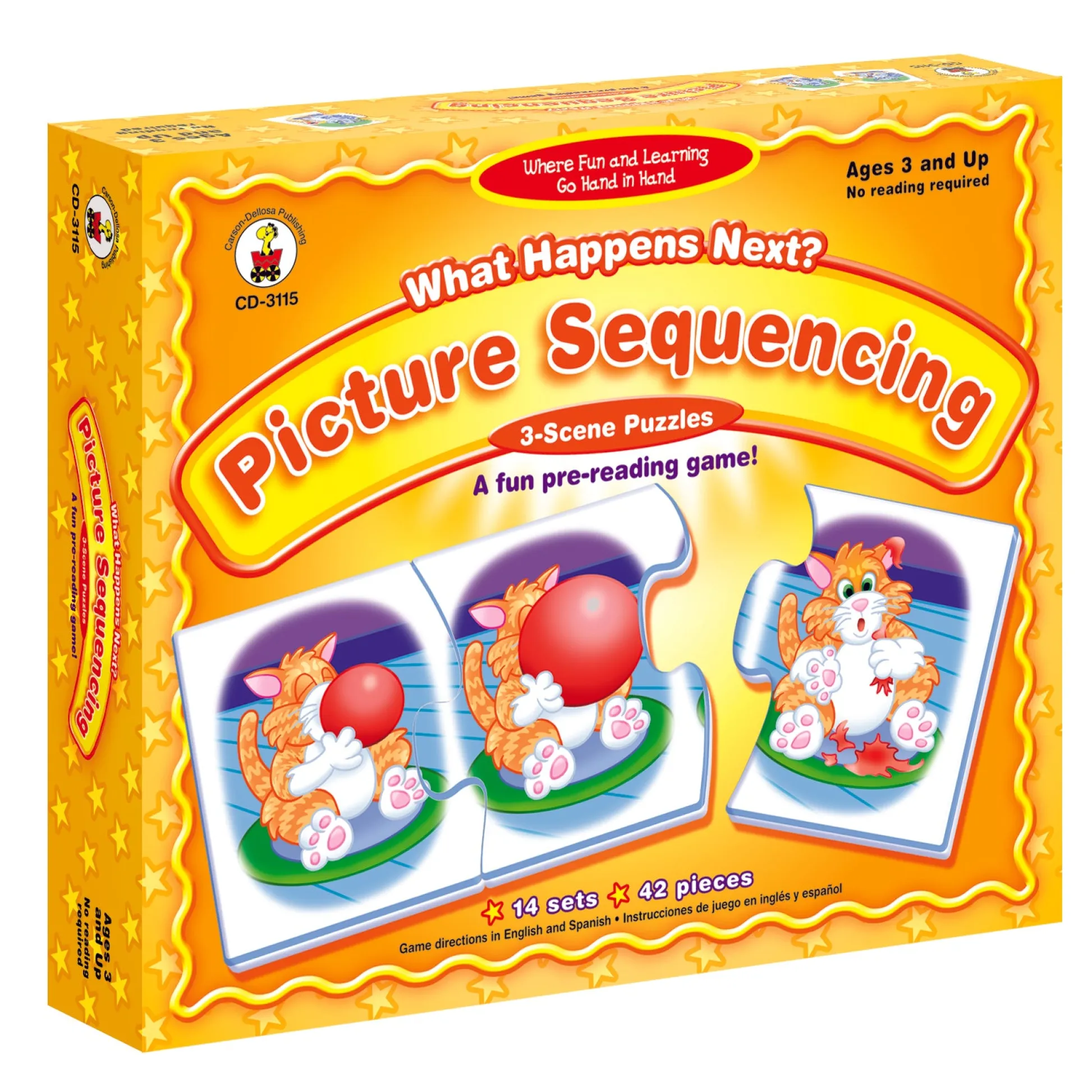 Educators Resource Carson Dellosa Education - What Happens Next? Picture Sequencing Game, Grade PK-K, Pack of 2* Preschool Education Toys & Activities