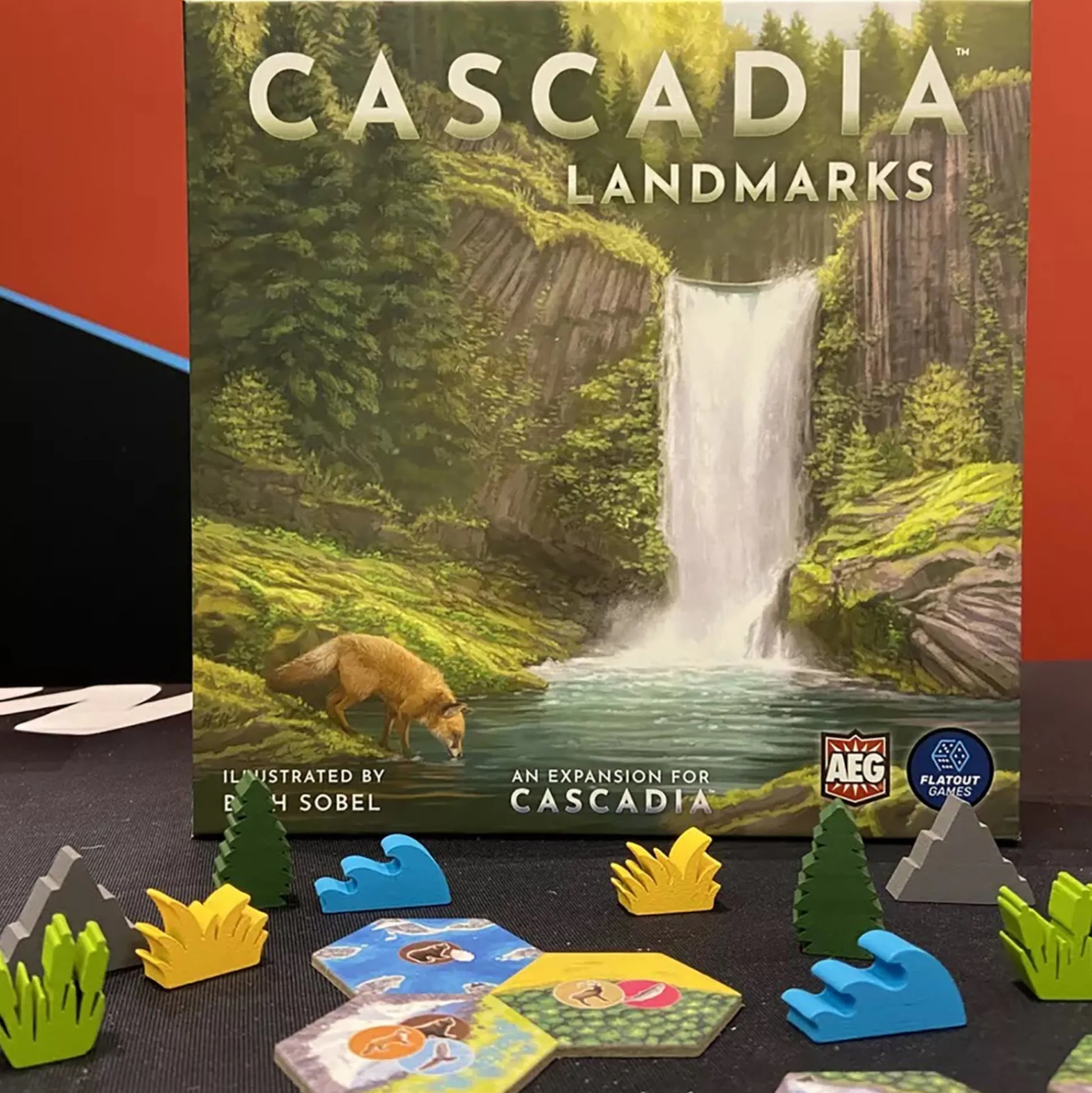 Flat River Group Cascadia Landmarks Expansion Board Game - Puzzle & Tile Placement* Role-Playing Games|Puzzles