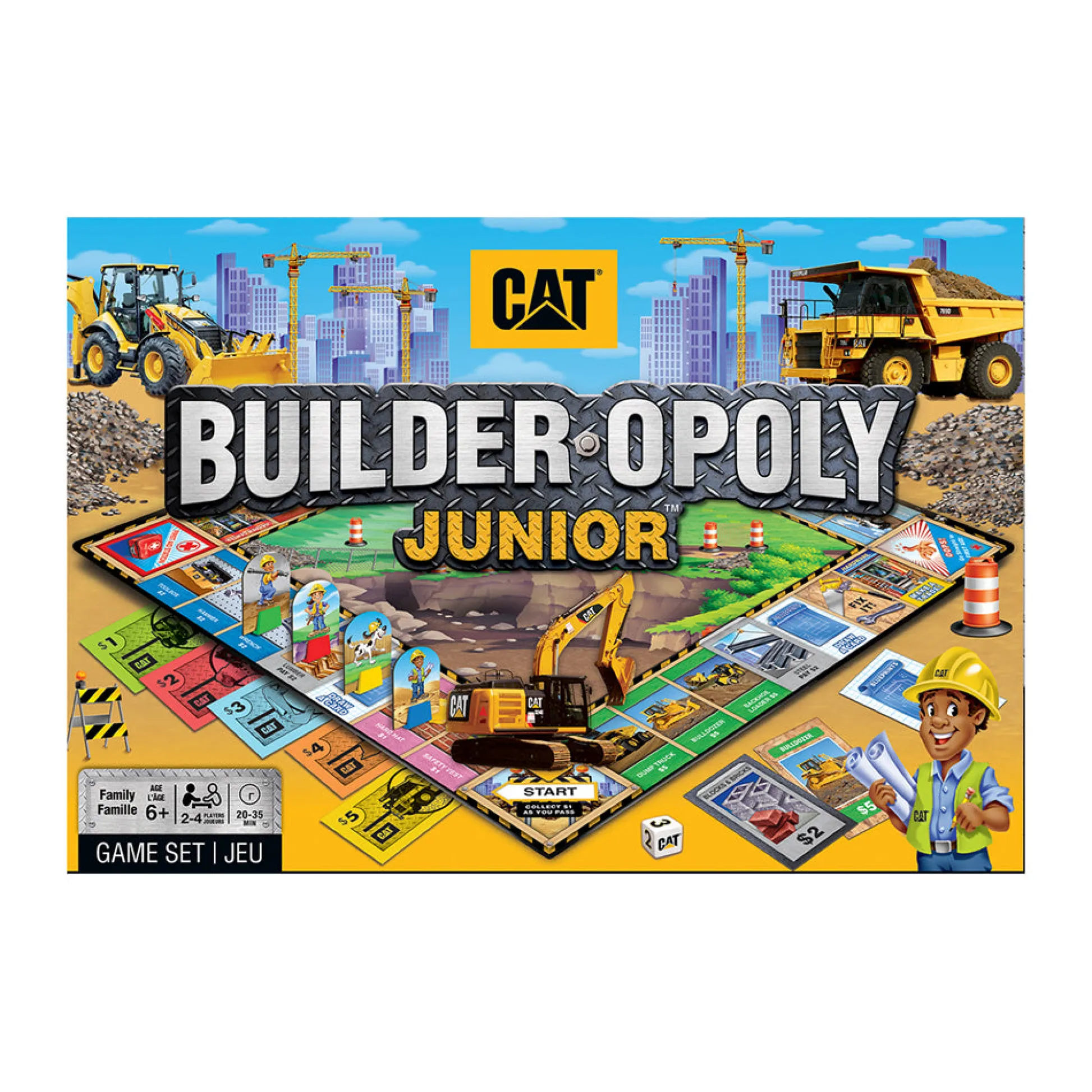 AreYouGame Caterpillar Builder Opoly Junior Board Game* Board Games|Role-Playing Games