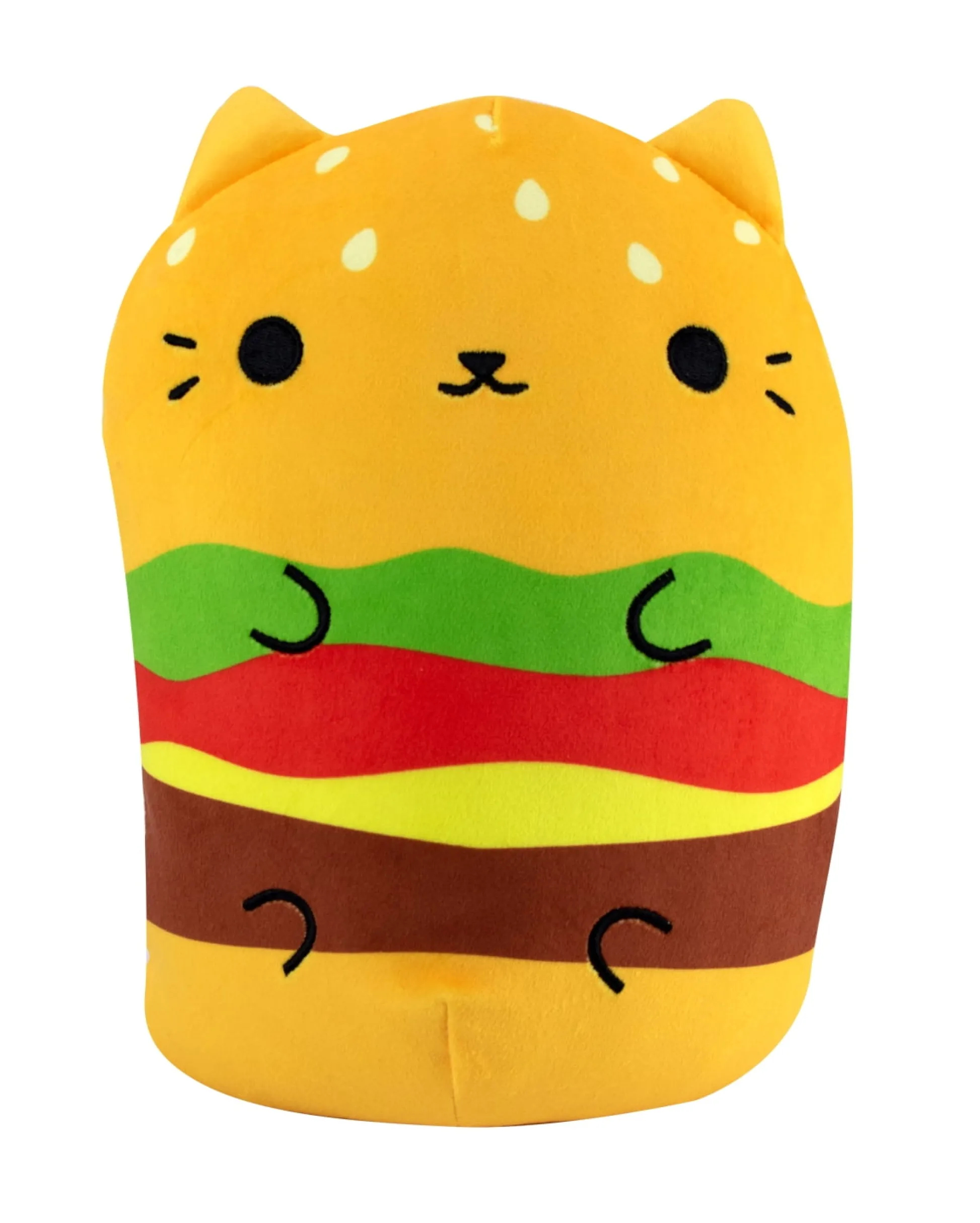 The Distribution Solutions Cats vs Pickles 8 inch Jumbo Plush Cheeseburger Cat - Super Soft* Stuffed Animals|Stuffed Animals & Plush Toys