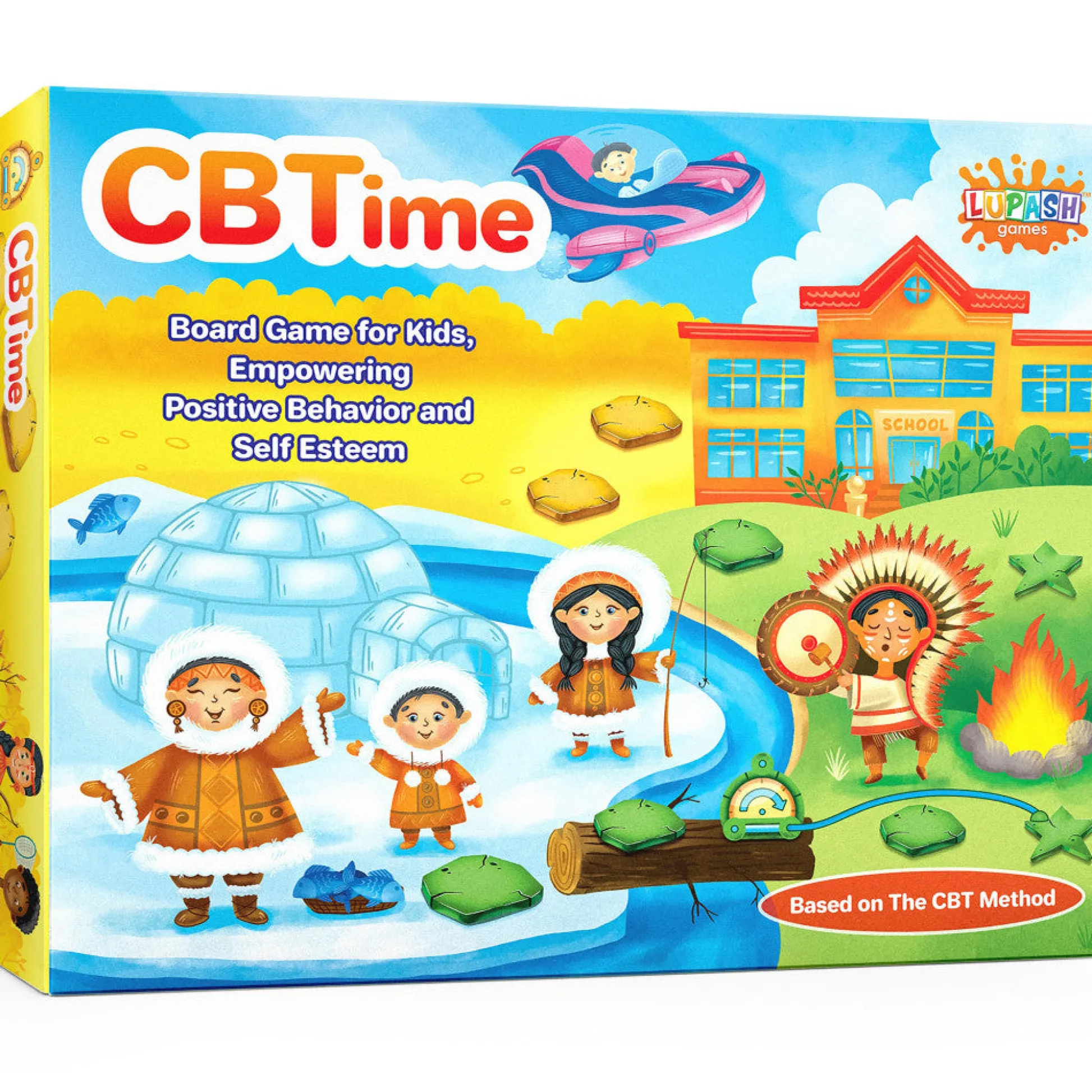 Flat River Group CBTime Cognitive Behavioral Therapy Board Game by Lupash Games, Ages 8+* Board Games|Role-Playing Games