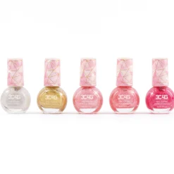 Flat River Group 3C4G Glamorous Nail Polish Set - Pink & Gold Hexagon Collection* Crafts & Activities