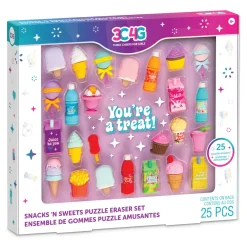 Flat River Group 3C4G Snacks 'N Sweets Themed Puzzle Eraser Set for Kids Ages 8+* Puzzles|Crafts & Activities