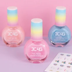 Flat River Group 3C4G Unicorn Shimmer Trio Nail Polish Set - Pastel Holographic Shades* Crafts & Activities