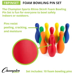 Educators Resource Champion Sports Colorful Foam Bowling Pin Set* Toy Sports