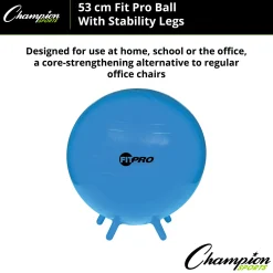 Educators Resource Champion Sports FitPro Stability Leg Ball, 55cm - Royal Blue* Toy Sports