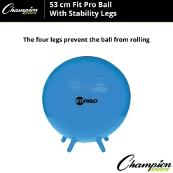 Educators Resource Champion Sports FitPro Stability Leg Ball, 55cm - Royal Blue* Toy Sports