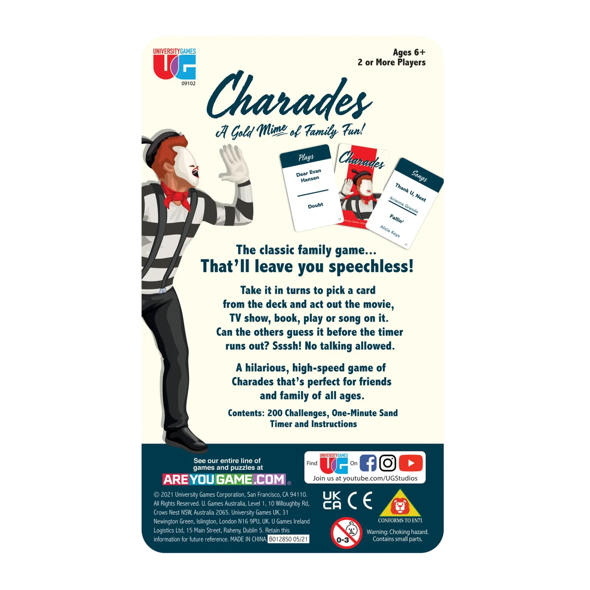 AreYouGame Charades Tin Family Game Night Edition* Family & Entertainments Games