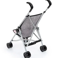 Flat River Group Chic Grey Doll Umbrella Stroller for 18-inch Dolls* Stuffed Animals & Plush Toys