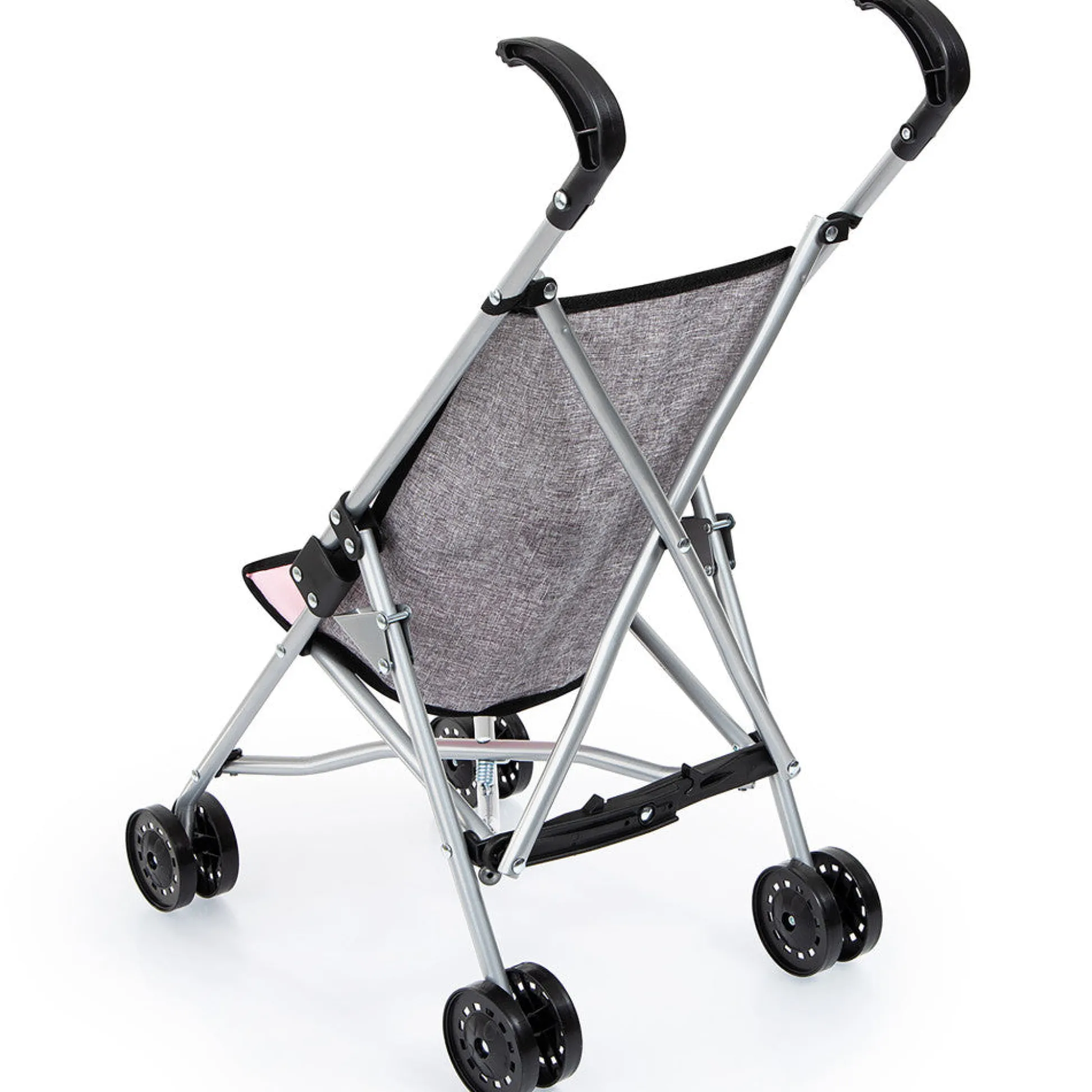 Flat River Group Chic Grey Doll Umbrella Stroller for 18-inch Dolls* Stuffed Animals & Plush Toys