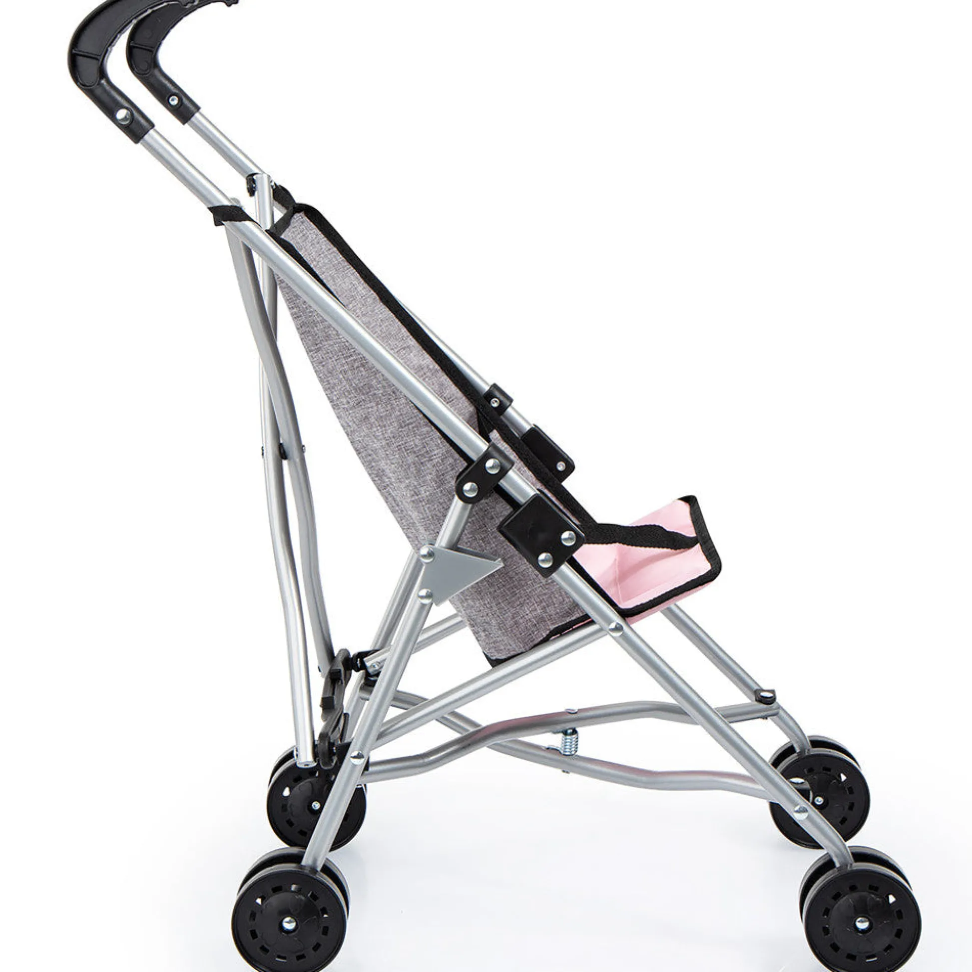 Flat River Group Chic Grey Doll Umbrella Stroller for 18-inch Dolls* Stuffed Animals & Plush Toys