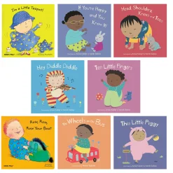 Educators Resource Child's Play Books Nursery Rhyme Board Book, 8-Piece Set with CD*Kids Kids Books|Board Books