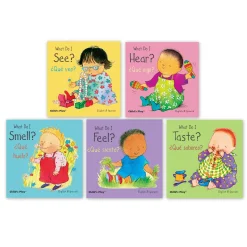 Educators Resource Child's Play Books Small Senses 5-Piece Bilingual Board Book Set*Kids Kids Books|Boxed Book Sets
