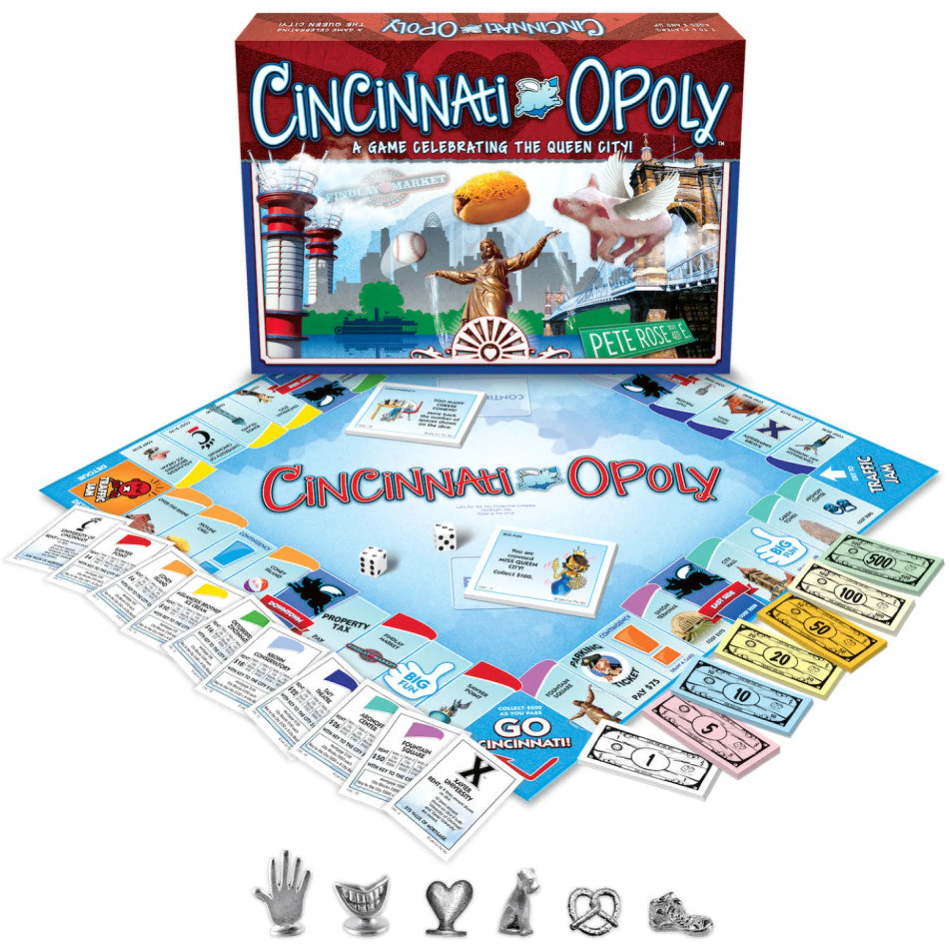 Flat River Group Cincinnati-opoly Themed Board Game* Board Games|Role-Playing Games