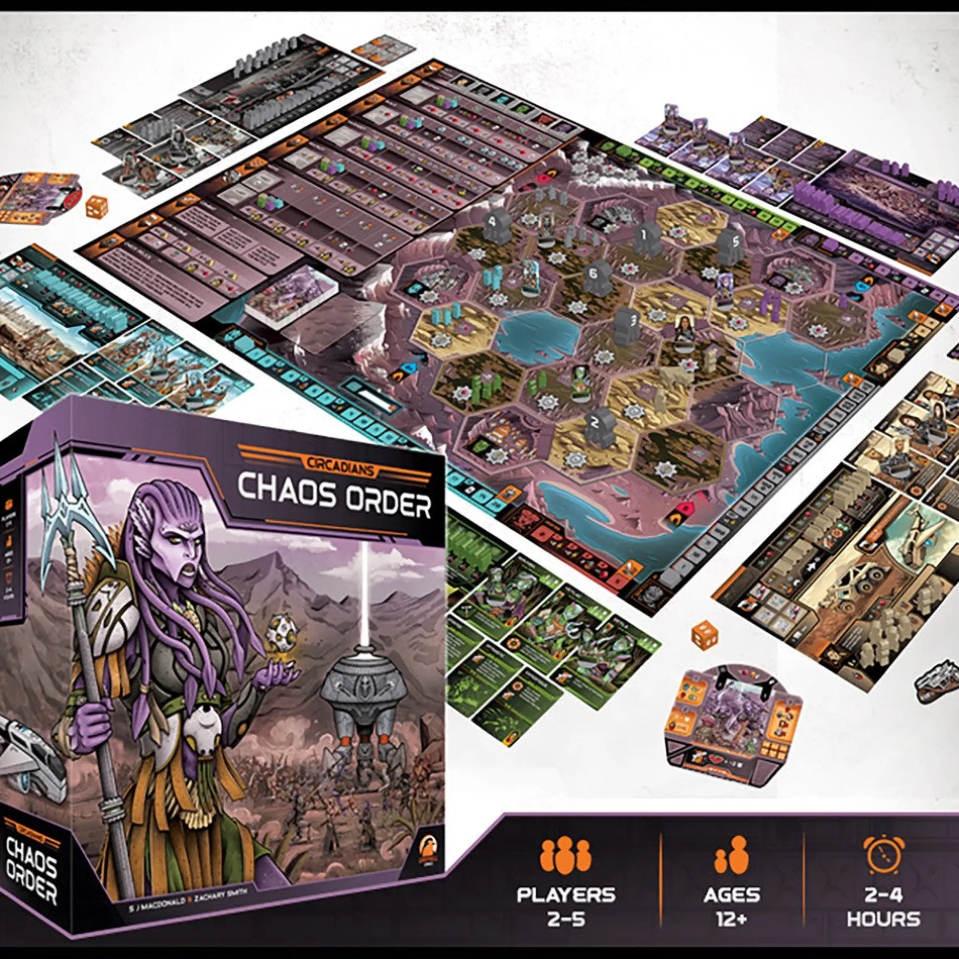 Flat River Group Circadians: Chaos Order Advanced Strategy Board Game* Board Games|Role-Playing Games