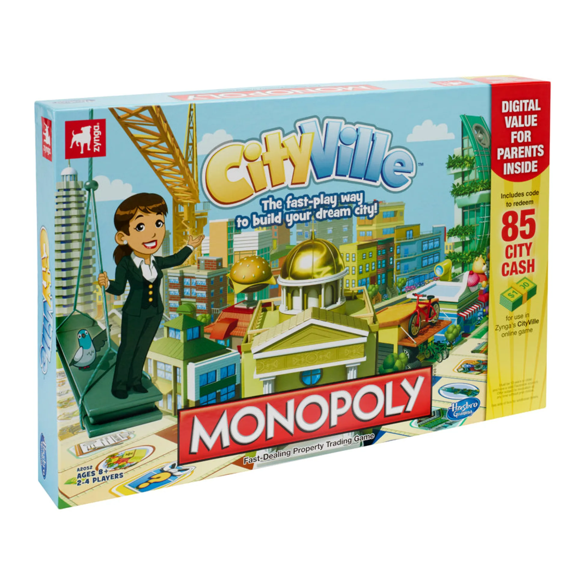 AreYouGame CityVille Monopoly Urban Development Board Game by Hasbro* Board Games|Role-Playing Games
