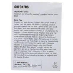Calendar Holdings, LLC Classic Checkers Natural Wood Board Game* Role-Playing Games|Board Games