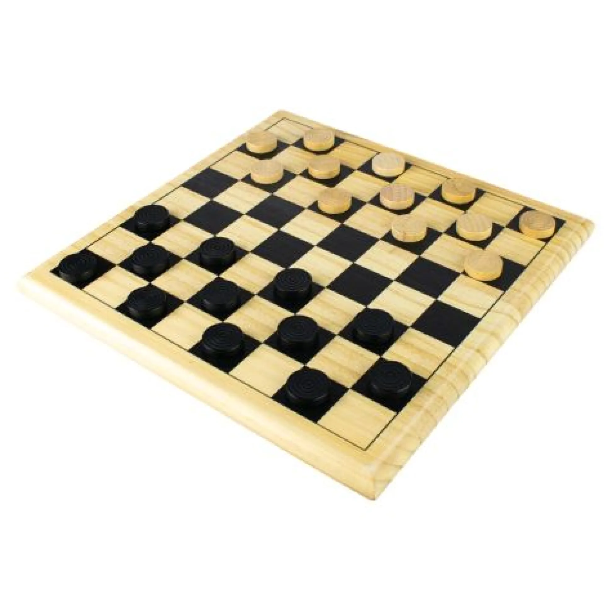 Calendar Holdings, LLC Classic Checkers Natural Wood Board Game* Role-Playing Games|Board Games