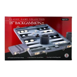 AreYouGame Classic Game Collection 18" Deluxe Backgammon Set* Classic Games
