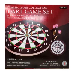 AreYouGame Classic Game Collection Dual-Sided Dart and Baseball Game Set* Classic Games