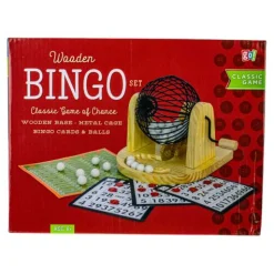 Calendar Holdings, LLC Classic Wooden Bingo Set with Colorful Accessories* Social & Emotional Skills|Classic Games