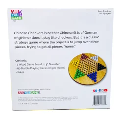 AreYouGame Classic Wooden Chinese Checkers Board Game with Glass Marbles* Role-Playing Games|Board Games