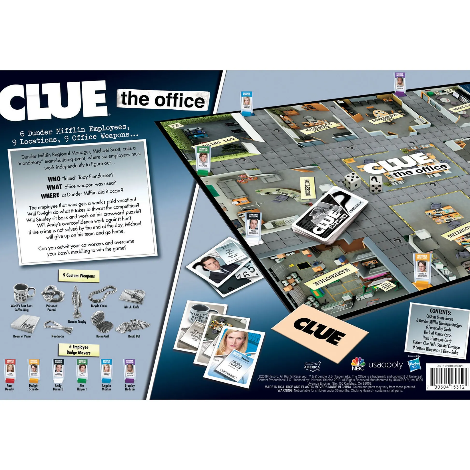 Educators Resource CLUE®: The Office Edition - A Dunder Mifflin Mystery Game* Role-Playing Games|Board Games