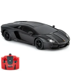Flat River Group CMJ RC Cars: Lamborghini Aventador LP700-4 - Black - 1:24 Scale, 2.4GHz, LED Headlights* Rc Cars & Flight